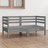 Garden 2-Seater Sofa Solid Pinewood