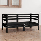 Garden 2-Seater Sofa Solid Pinewood