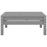 3 Piece Garden Lounge Set Grey Solid Pinewood
