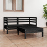 3 Piece Garden Lounge Set Solid Pinewood