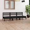 3 Piece Garden Lounge Set Solid Pinewood