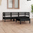 4 Piece Garden Lounge Set Solid Pinewood