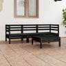 4 Piece Garden Lounge Set Solid Pinewood