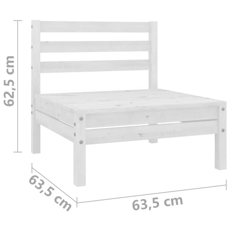 4 Piece Garden Lounge Set Solid Pinewood