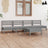 5 Piece Garden Lounge Set Solid Pinewood