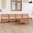 5 Piece Garden Lounge Set Solid Pinewood