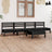 5 Piece Garden Lounge Set Solid Pinewood