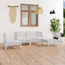 4 Piece Garden Lounge Set Solid Pinewood