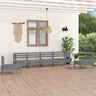 6 Piece Garden Lounge Set Solid Pinewood