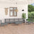 7 Piece Garden Lounge Set Solid Pinewood