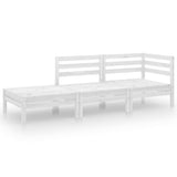 3 Piece Garden Lounge Set Solid Pinewood