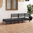 3 Piece Garden Lounge Set Solid Pinewood