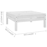 4 Piece Garden Lounge Set Solid Pinewood