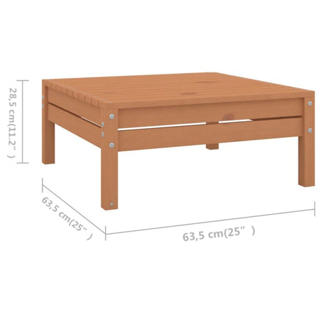 6 Piece Garden Lounge Set Solid Pinewood