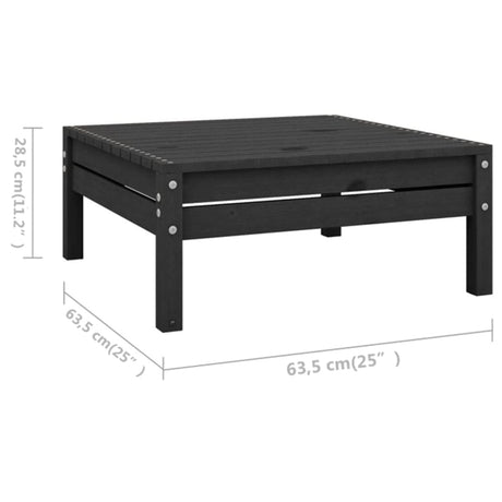 5 Piece Garden Lounge Set Solid Pinewood