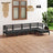 5 Piece Garden Lounge Set Solid Pinewood