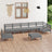 8 Piece Garden Lounge Set Solid Pinewood