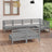 8 Piece Garden Lounge Set Solid Pinewood