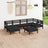 7 Piece Garden Lounge Set Solid Wood Pine