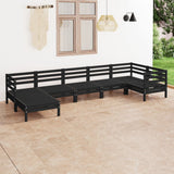 7 Piece Garden Lounge Set Solid Wood Pine
