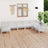 8 Piece Garden Lounge Set Solid Wood Pine