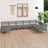 8 Piece Garden Lounge Set Solid Wood Pine