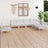 7 Piece Garden Lounge Set Solid Wood Pine
