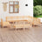 11 Piece Garden Lounge Set Solid Wood Pine