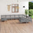10 Piece Garden Lounge Set Solid Wood Pine