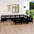 12 Piece Garden Lounge Set Solid Wood Pine