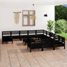 13 Piece Garden Lounge Set Solid Wood Pine