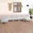 7 Piece Garden Lounge Set Solid Wood Pine