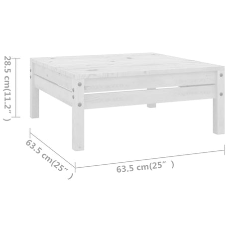 11 Piece Garden Lounge Set Solid Wood Pine