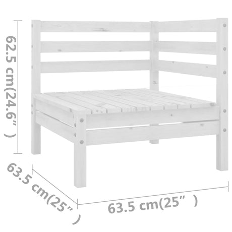 11 Piece Garden Lounge Set Solid Wood Pine