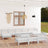 11 Piece Garden Lounge Set Solid Wood Pine