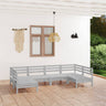 6 Piece Garden Lounge Set Solid Wood Pine