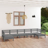 7 Piece Garden Lounge Set Solid Wood Pine