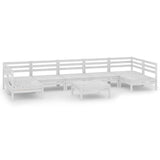 8 Piece Garden Lounge Set Solid Wood Pine