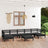 8 Piece Garden Lounge Set Solid Wood Pine