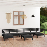8 Piece Garden Lounge Set Solid Wood Pine