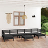 8 Piece Garden Lounge Set Solid Wood Pine