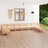 10 Piece Garden Lounge Set Solid Wood Pine