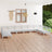 10 Piece Garden Lounge Set Solid Wood Pine