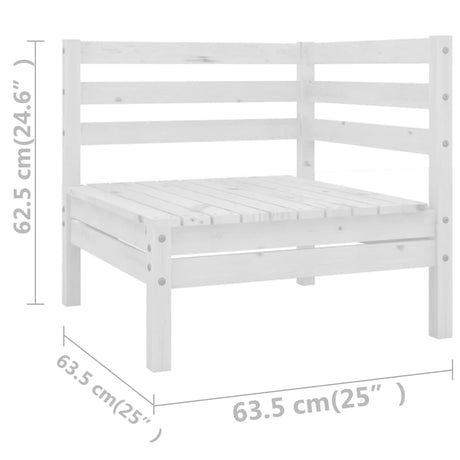 11 Piece Garden Lounge Set Solid Wood Pine