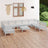 10 Piece Garden Lounge Set Solid Wood Pine