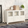 Industrial Sideboard 105X35X62 Cm Metal And Glass