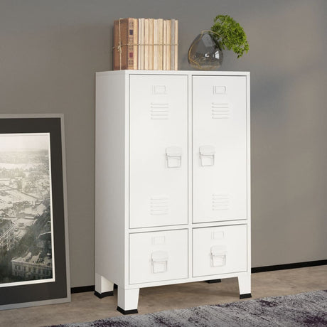 Wardrobe Metal Industrial Style 67X35X107 Cm