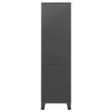 Industrial Wardrobe Anthracite 90x50x180 cm Metal
