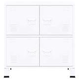 Industrial Storage Chest White 75x40x80 cm Steel
