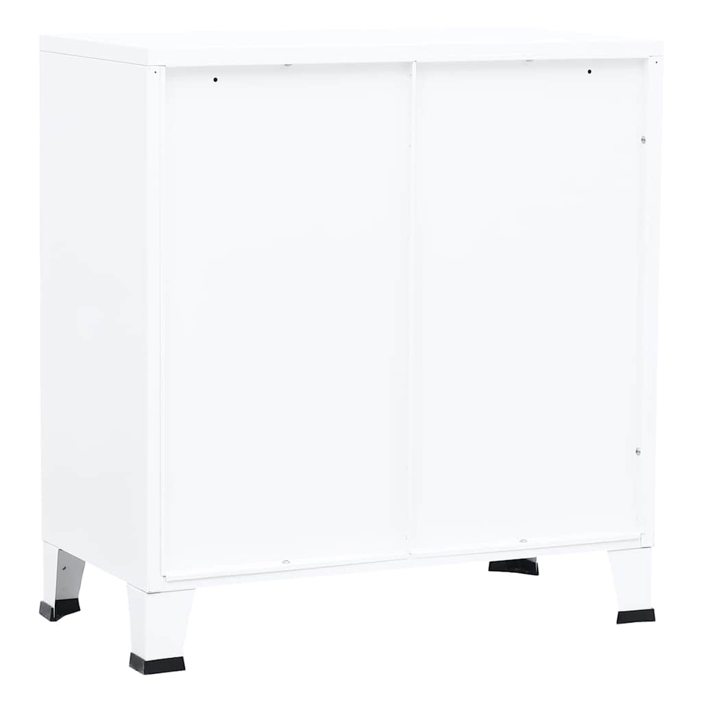 Industrial Storage Chest White 75x40x80 cm Steel